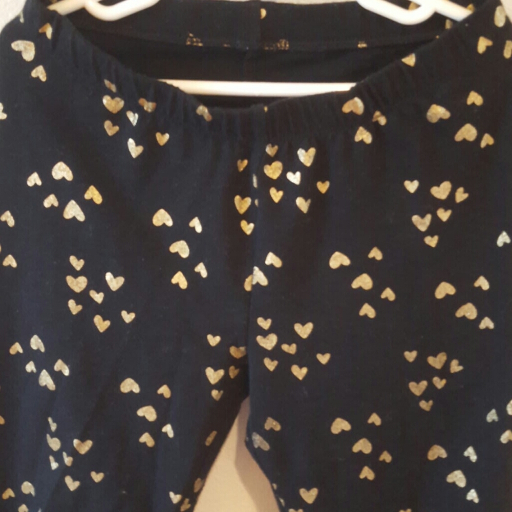 Girls heart leggings - Picture 3 of 5